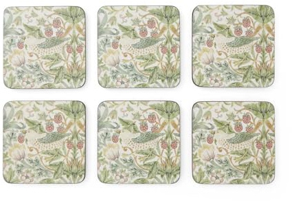 Jordgubbtjuven underlägg – set med 6, 10,5 x 10,5 cm