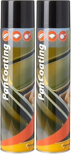 Sonneveld Cake Release Spray Pancoating Bake Easy Cooking Canola Oil With Wax Vegetable Oil Baking Non Stick BBQ Aerosol For Air Fryer Grease For Oven Tin, Trays 600ml (Pack of 2)