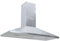 Gecheer Cappa da Cucina 90 cm in Acciaio Inox,Cappa a Isola Sospesa,Cappa Cucina,Cappa Aspirante ad Incasso,Cappa Aspirante a Isola,P155970