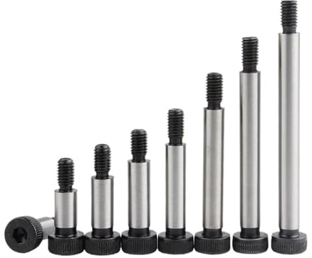 WEKONUMEX Vis Boulon, Vis à épaulement M5-M10, diamètre d'épaulement 6-12 mm, tête cylindrique à Six pans Creux, boulons en Acier allié de Grade 12.9(50mm,M6 Shoulder dia 8mm)