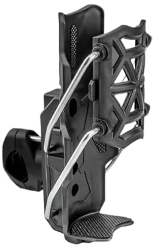 Porte-Gobelet Vélo | Support avec Pince Métallique 1.5-4 Cm,Support Boisson Réglable pour Moto Scooter Vélo Fauteuil Roulant Golf Chariot Tracteur Poussette