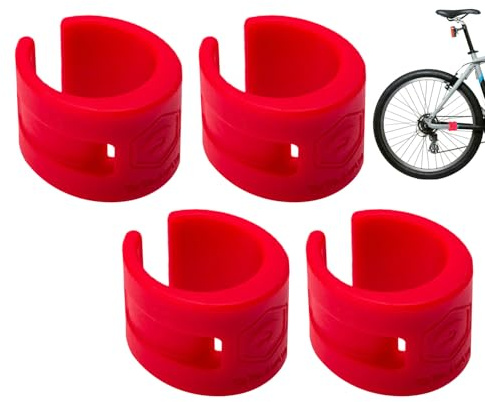 gummiskydd – 4 delar med universell passform, slitstarkt gummiskydd, repbeständigt cykelramsskydd, repbeständigt cykelramsskydd, tillbehör till mountainbikes och racercykel