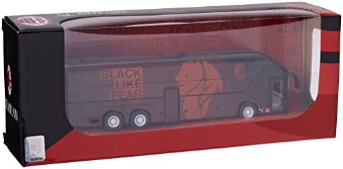 Mondo Motors - Pullman A.C. Milan modellino giocattolo - Bus con retrocarica frizione pull back - Colore Rosso Nero - 51213