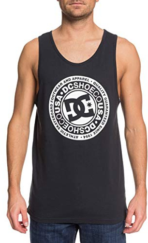 DC Shoes Circle Star - Camiseta Sin Mangas Para Hombre Camiseta Sin Mangas, Hombre, black/snow white, L