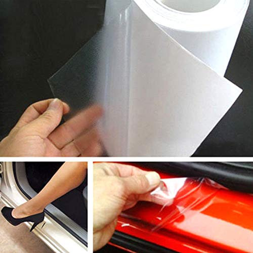 Car Paint Protection Film, 15x300cm Clear Car Door Bumper Hood Paint Protection Film Anti Scratch Wrap