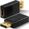 Retoo Adaptateur DisplayPort vers HDMI 1080p Convertisseur DP avec Contacts Dorés de Haute Qualité Prend en Charge Full HD 60 Hz pour Moniteur Projecteur TV Ordinateurs et Autre Noir