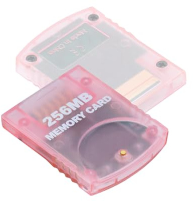 Mcbazel Gamecube Memory Cards,High Speed Game Memory Card Compatible with Gamecube and Wii Console - Pink 256MB