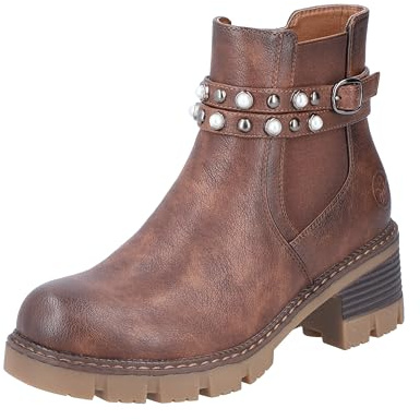 Rieker Women's 92064 Ankle Boot (Brown, UK Footwear Size System, Adult, Women, Numeric, Medium, 5)