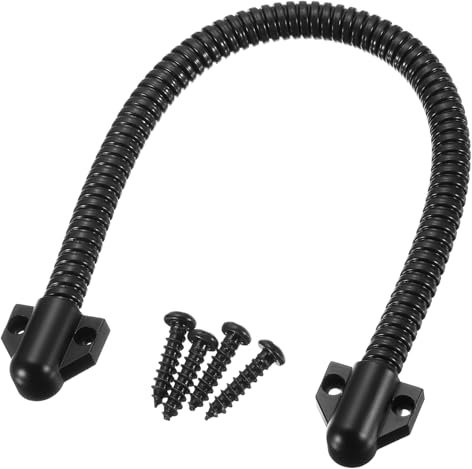 QUARKZMAN 1Stk Flexible Tür Schleife Draht Schutz Ummantelung Gepanzerte Tür Draht Leitung Strom Übertragungs Schleife Gepanzerte Kabel Schutz Ummantelung mit Enden 450mm x 9.5mm