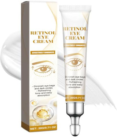 Crème anti cernes et rides instantané,Creme Contour Des Yeux,Retinol Crème Anti Poche Sous Les Yeux, 15g Serum Soin Contour Des Yeux Anti Rides,anti poche sous les yeux,cernes sous les yeux (1pc)