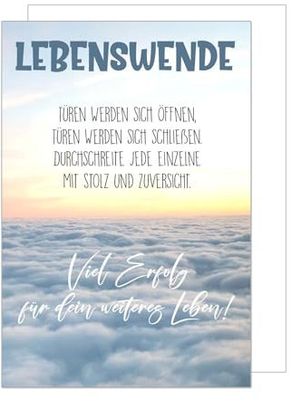 Edition Seidel Premium Glückwunschkarte zur Lebenswende mit Umschlag. Lebenswendekarte Karte mit Spruch Grußkarte Junge Mädchen (LW112 SW025)