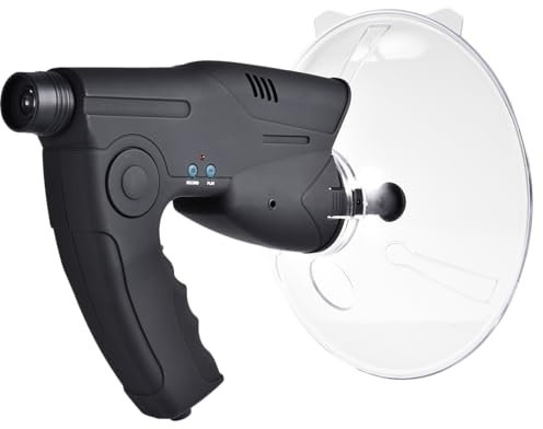 Micrófono Direccional Del Plato Parabólico | Amplificador De Sonido De Larga Distancia Monocular X8 | Dispositivo De Observación Y Escucha De La Naturaleza Para Niños Y Adultos: Ideal Para Acampar Y V