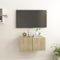 Snsowed TV-Hängeschrank, Wandschrank Wohnzimmer, Aufsatzschrank, Sonoma-Eiche 60x30x30 cm