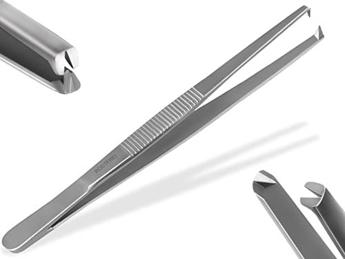 InstrumenteNrw Exklusive Premium Futterpinzette Aquarium Pinzette mit V 1:2 Zahnung aus gehärtetem rostfreiem Spezialstahl Große Auswahl 10,5-60 cm (14,5 cm)