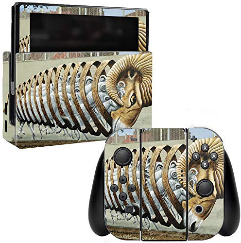 MightySkins Skin Compatible with Nintendo Switch - Ram Spiral | Protective, Durable, and Unique Vinyl Decal wrap Cover | Easy to Apply, Remove, and Change Styles | Made in The USA