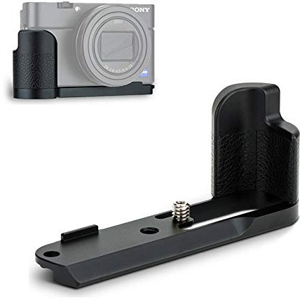 JJC Metall Hand Griff Sicherer Handgriff für Sony RX100 VI VA V IV III II DSC-RX100VI RX100V RX100IV RX100III RX100II RX100 RX100M6 RX100M5A RX100M5 RX100M4 RX100M3 RX100M2 Kameras