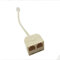 Adattatore telefonico adattatore cavo di estensione splitter telefonico RJ11 6P4C femmina a 2 prese femmine Design accattivante