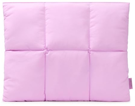 Comfyable Puffy Laptop-fodral 13 tum 14 tum, quiltad puffer bärbar datorväska, örngott kompatibel med MacBook Air M4 2025 M3 M2 M1, MacBook Pro M4 Pro/Max, lavendelrosa