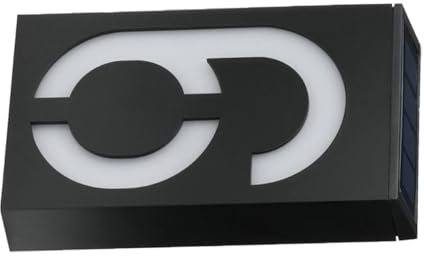 DOITOOL Hausnummern 6 Solar Hausnummernleuchte Digitales Zeichen Solar-hausnummernleuchte Adressschild Solar-türschildbeleuchtung Led-schild Solares Digitales Licht Zahl Leuchtet Anzahl