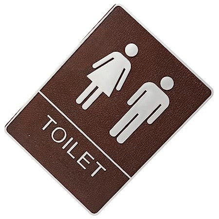 SHINEOFI Cartello Bagno Adesivo Murale Per Wc Creativo Decorativo Per Porta Bagno Uomo Donna Resistente Durevole