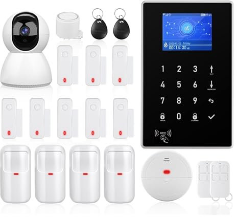 Sistema de alarma de seguridad para el hogar, GSM Smart Alarm GSM De Alarma De Seguridad For El Hogar Kit Inalámbrico De Alarma Antirrobo Con Sensor De Movimiento para el hogar, el apartamento