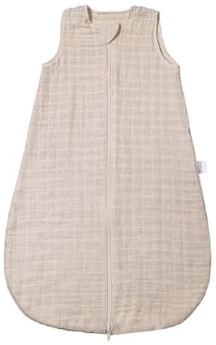 MAKIAN Saco Dormir Bebé Algodón 100% - Sacos de Muselina Ligeros sin Mangas para Recién Nacidos - Primera Puesta para Primavera y Verano - ÖkoTex Standard 100-1 TOG