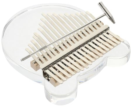 WESIEVYA Kalimba Thumb Piano 10-key Mini Kalimba Piano with Tuning Hammer Cartoon Design for Beginners and Music Lovers Portable Musical Instrument Set