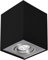 Designer Aufbaudownlight in Schwarz GU10 Sockel verstellbar