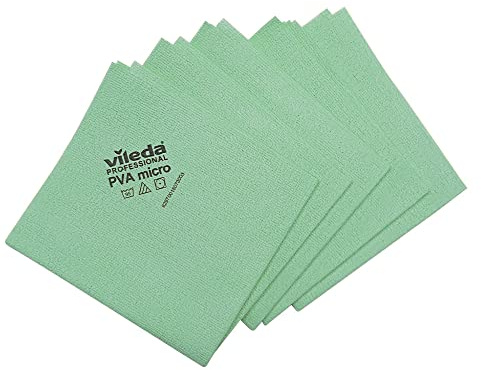 Paños multiusos PVAmicro de microfibra para una limpieza 100 % segura y eficaz (verde, 5 paños)