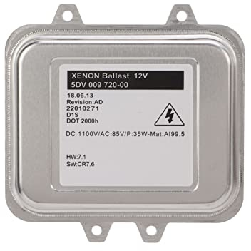 Balastro para Faros Delanteros de Coche, D1s Xenon Balastro para Faros Delanteros Unidad de Control ECU 5DV00972000 12V Reemplazo para 5 6 7 Series