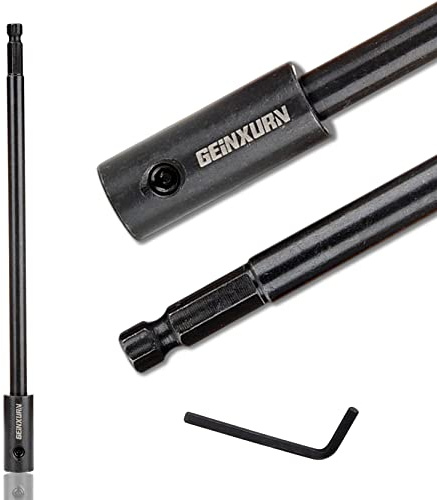 GEINXURN Tools Hole Saw Extension Chuck, 10-Inch x 3/8-Inch Hex Shank Reducing Locking Impact Extension