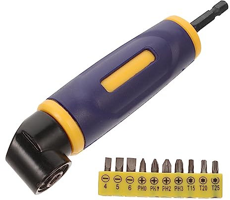 Angoily 1juego Adaptador De Taladro De Ángulo Recto Grados De Punta Herramienta De Taladro Eléctrico Para Espacios Reducidos y Tareas Variadas