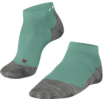 FALKE Women's RU5 Race Short W Sso Functional Yarn Anti-Blister Running Socks 1 Pair, Blue Fiji 6423, 2.5-3.5
