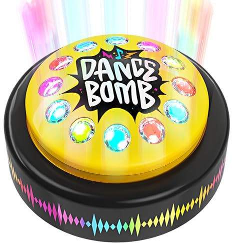 Dance Bomb Party Button - 30 Second - Funny Gifts - Teacher Classroom Must Haves - Cute Office Desk Accessories - Middle High School Classrooms Games Supplies - Cool Gadgets Gifts for Coworker, Work