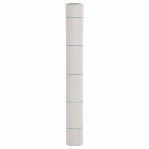 Homgoday Membrana de malezas PP Blanca 1x10 m Malla Antihierbas, Tela Geotextil para Control de Maleza, Resistente a la Rotura y Estabilizada contra UV