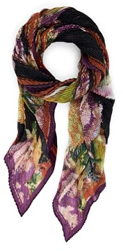 Desigual bufanda Foulard Birds Lacroix Rectangle Rosa Antiguo colorido