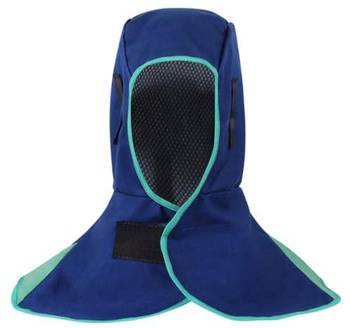 Cappuccio da Saldatore Protettivo, Cappuccio di Saldatura Traspirante, Casco di Saldatura Collo Protezione, Adatto per Operazioni Meccaniche Lavorazione dei Metalli,Taglia Unica