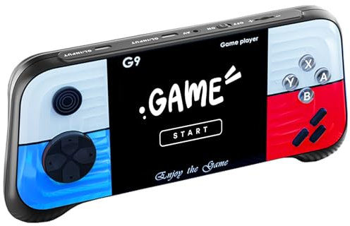 Handheld Game Console Built-in 400 Retro Games, Travel-friendly Gaming Console with Long Battery Life, Plug and Play Video Game Console for Kid, Handheld Video Game Console for Boys Girls