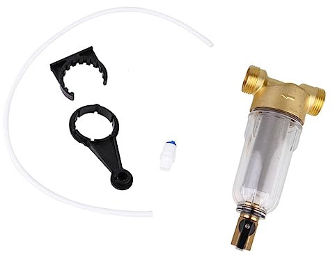 Happyyami Prefiltro Filtro De Agua Doméstico Casa Filtro De Grifo Función De Retrolavado para Cocina y Baño Material