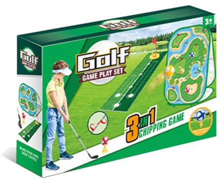 REITINGE Gioco di biliardo da golf staccabile a tema cartone animato per uso familiare e prescolare Set di croquet da golf