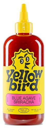 Yellowbird® Classic Blue Agave Sriracha 19.6 oz. Tabletop Size (Mellow Hot | 1 Bottle | Made in Texas)