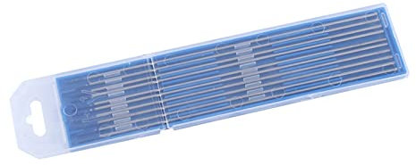 Hilitand Welding Electrodes, 10pcs Tungsten Welding Electrodes, TIG Welding Tungsten Electrodes, Lanthanated Electrode Blue Tip 1.0/1.6/2.4mm(1.6 * 150mm)