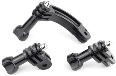 ShipeeKin Giratorio Curvo Brazo De Extensión De Montaje Conjunto De Reemplazo Compatible con Todas Las Series Gopro Hero Y Accesorios Adaptador De Brazo De Extensión