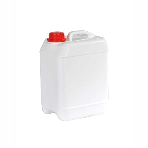 Garrafa bidón 5 litros Blanca Apilables Homologado ADR Boca Ancha Agua Gasolina químicos depósito Aire Acondicionado Camping Furgoneta Camper