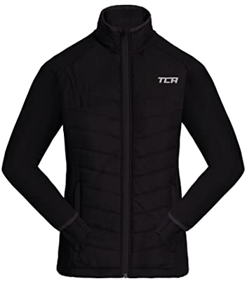 TCA Excel Runner Giacca da Corsa Da Bambina per Tutte le Stagioni, Leggera, Idrorepellente e Comprimibile - Nero, XL Ragazze (12-14 anni)