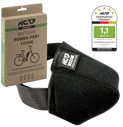 NC-17 Schutz Abdeckung Kontakte Bosch E-Bike│Akku eBike Zubehör | Lade Pin Abdeckung gegen Regen, Schmutz und Dreck│Universalgröße, Schwarz