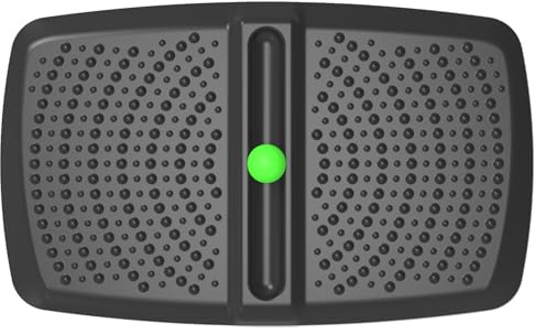 Ergohead 1 inch Thick Anti Fatigue Kitchen Mat Standing Mat with Massage Ball, Non Slip Standing Desk Mat with Massage Point, Multi-Purpose Comfort Floor Mat for Feet, Office, Home (Black, 17x28x1)