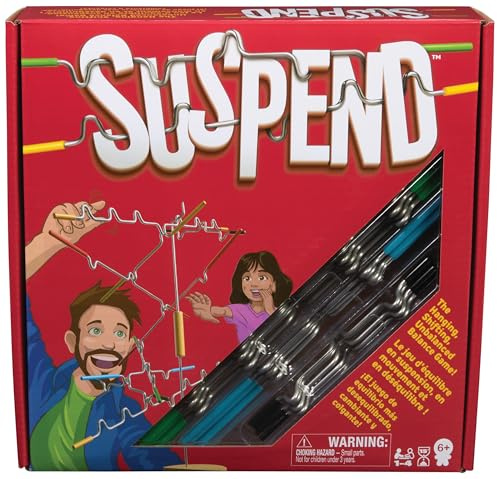 Spin Master Games - Melissa & Doug - Suspend 24 Pièces - Jeu De Société D’Équilibre Et D’Adresse - Tour Empilable Baguettes Colorées - Jeu De Suspension Stratégie Enfant - Cadeau Enfant 6 Ans Et +