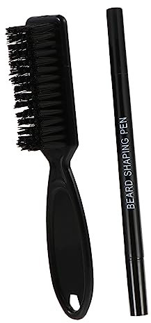 Ipetboom Bartstift-set – 2-teiliger Bartstiftfüller Und Pinsel Schnurrbart-reparaturset Ergonomisch Für Einfache Anwendung Ideal Für Reisen Und Den Täglichen Gebrauch