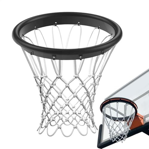 Basketbollnät - motståndskraftig sportutrustning, väderbeständigt nät | upprätthåller optimal flexibilitet förhindrar den trassliga och smidiga spelupplevelsen från prestandan